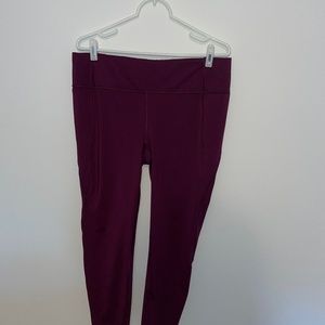Athleta | Burgundy Workout Pants